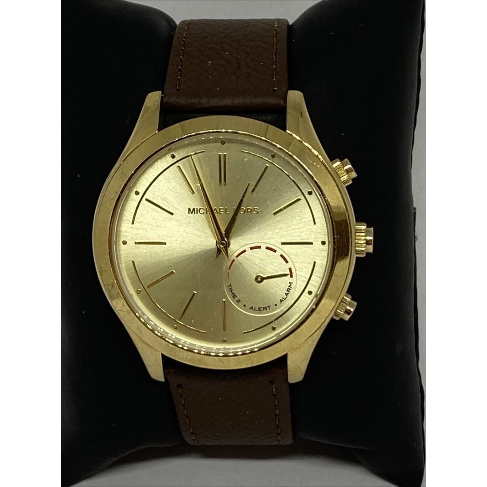 Michael Kors MKT4002 Women's Brown Leather Analog